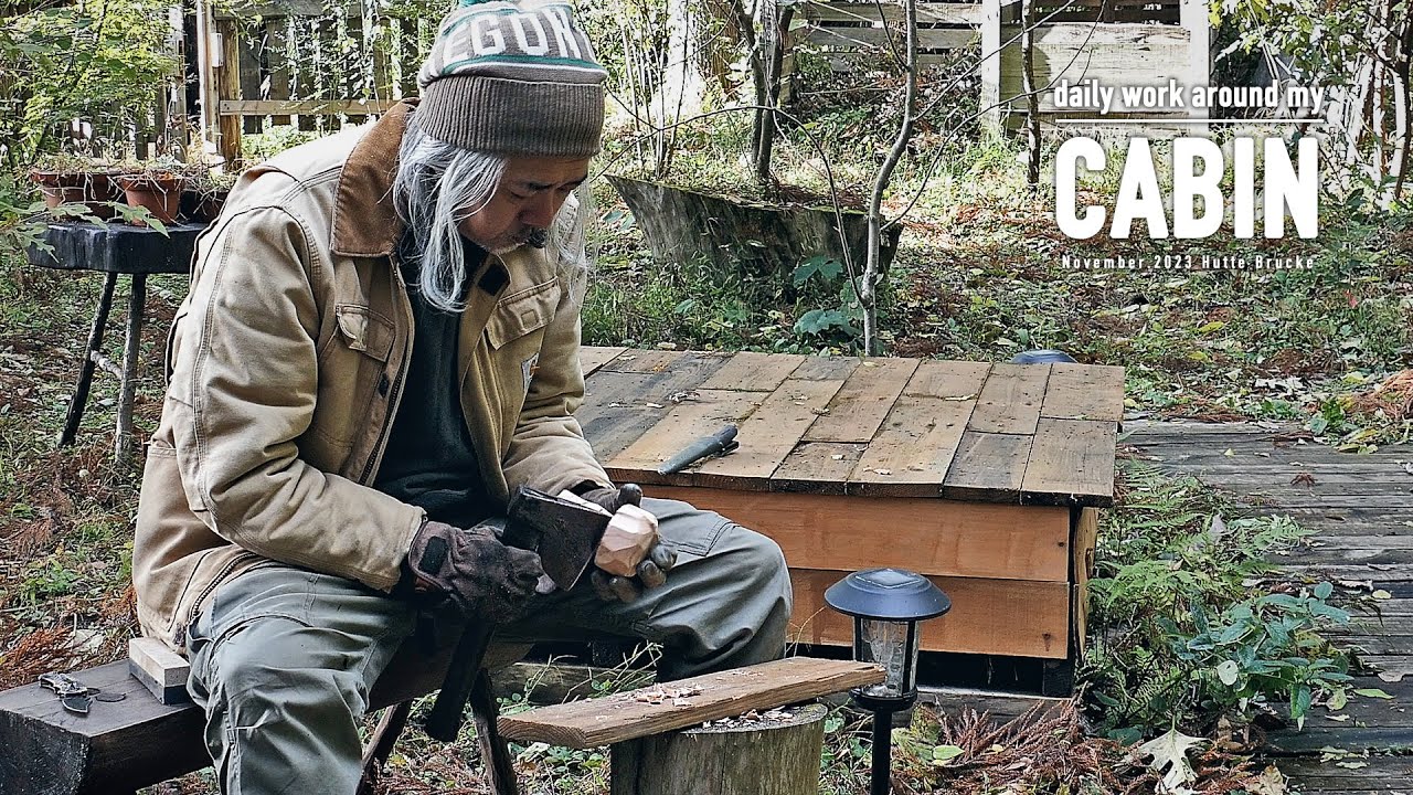 To repair a knit beanie, first shave wood. To repair a knit beanie, first shave wood.