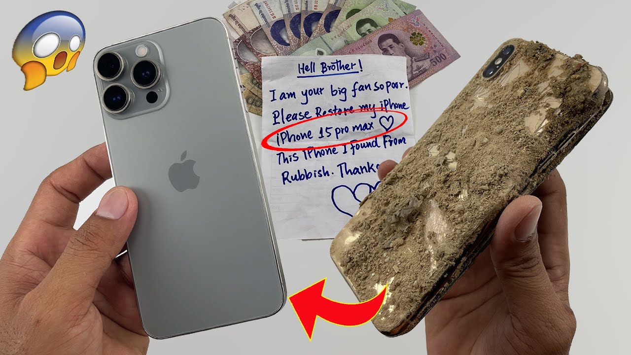 Restore Destroyed iPhone Xs Max into iPhone 15 Pro Max Restore Destroyed iPhone Xs Max into iPhone 15 Pro Max