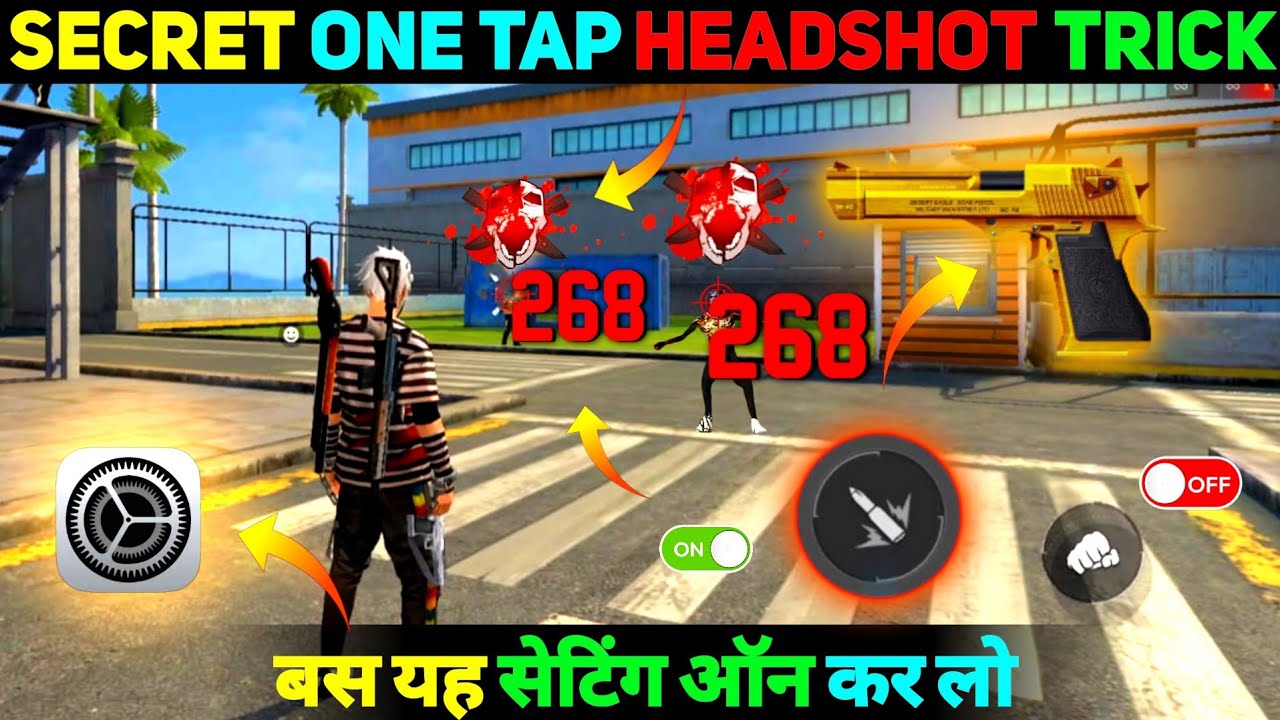 Desert Eagle One Tap Headshot Trick || Free Fire Me Desert Eagle One Tap Headshot Trick || Free Fire Me
