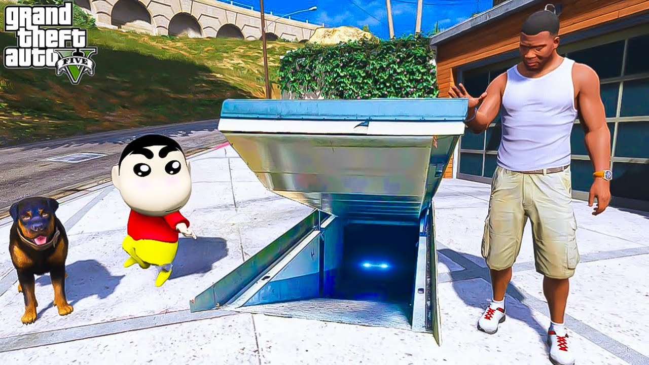 Shin Chan & Franklin Found a Secret Bunker Underground Shin Chan & Franklin Found a Secret Bunker Underground