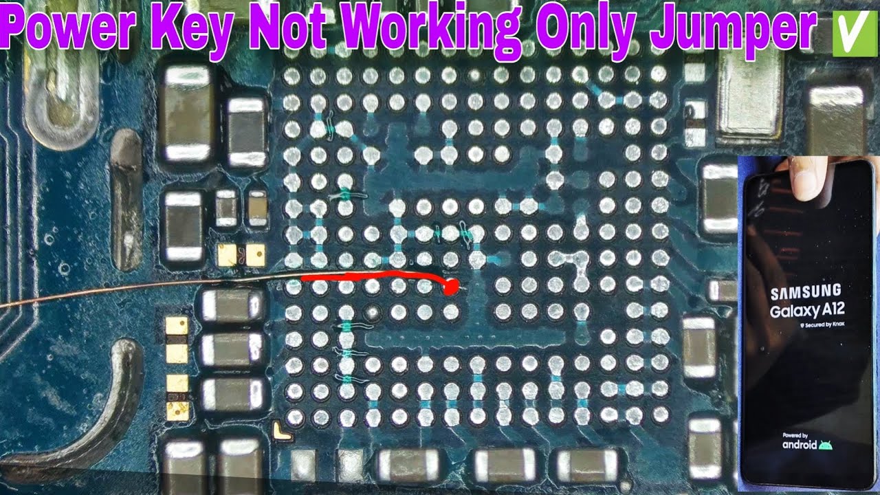 Samsung A12 Power Key Not Working Fixed Samsung A12 Power Key Not Working Fixed