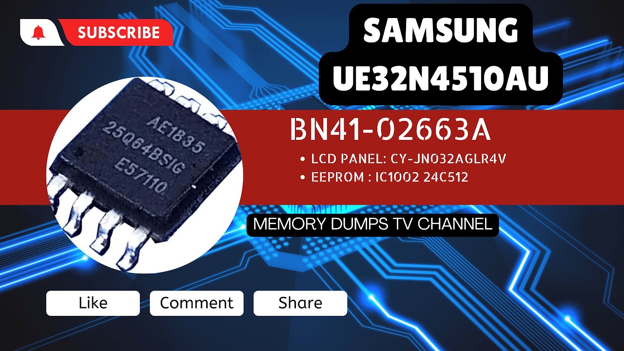 BN41-02663A Samsung UE32N4510AU firmware dump repair. BN41-02663A Samsung UE32N4510AU firmware dump repair.