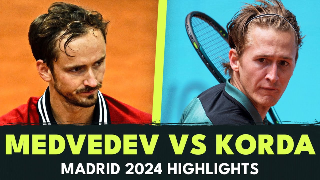 Daniil Medvedev vs Sebastian Korda Battle | Madrid 2024 Daniil Medvedev vs Sebastian Korda Battle | Madrid 2024