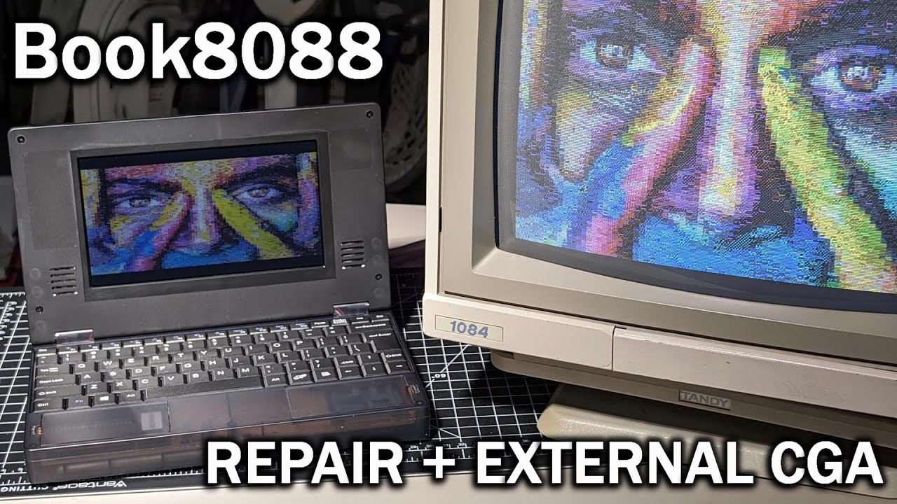 Fixing a dead “modern” 8088 laptop & adding external CGA Fixing a dead “modern” 8088 laptop & adding external CGA