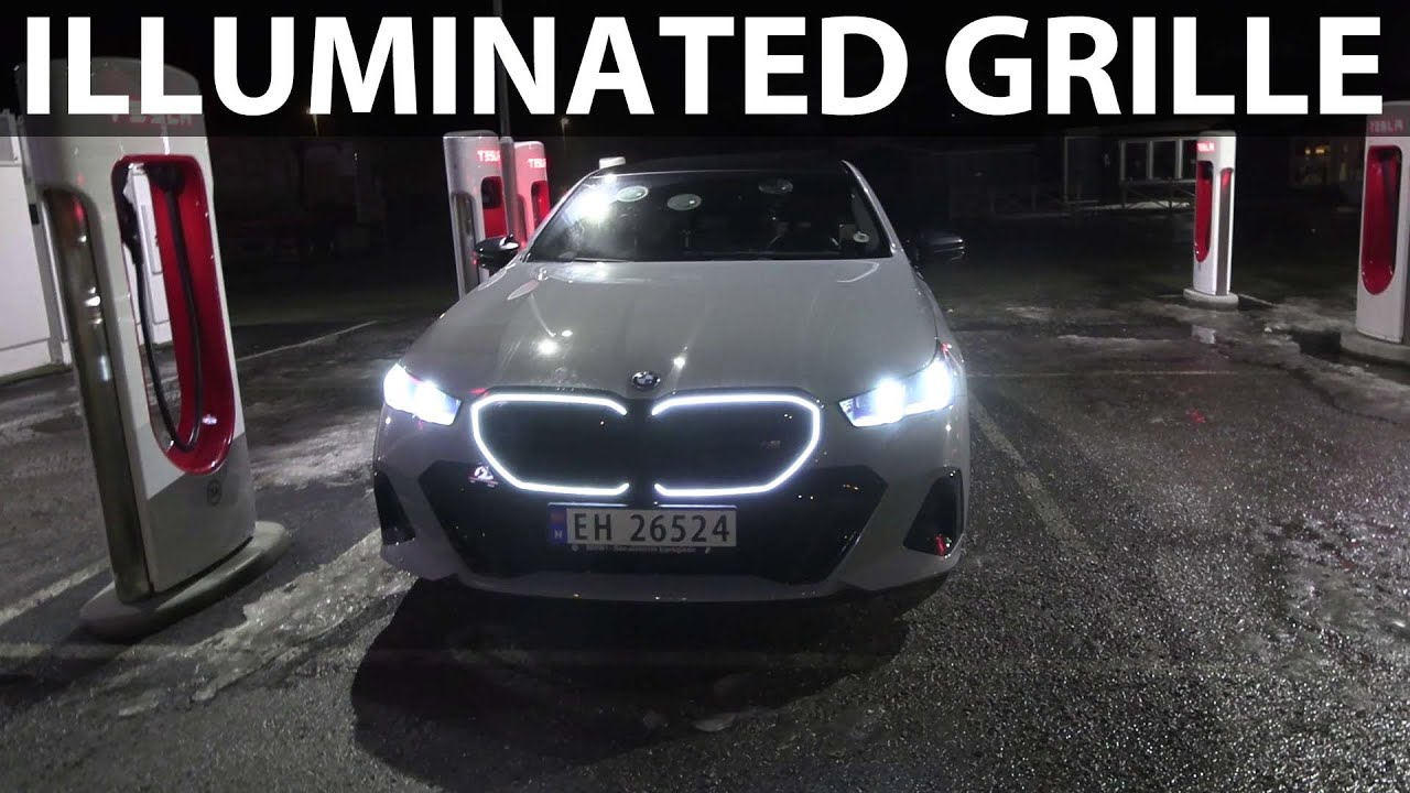 BMW i5 M60 headlights test BMW i5 M60 headlights test