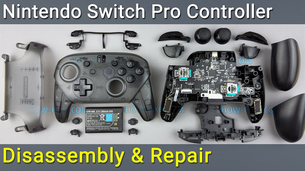 Nintendo Switch Pro Controller Disassembly Guide | How Nintendo Switch Pro Controller Disassembly Guide | How