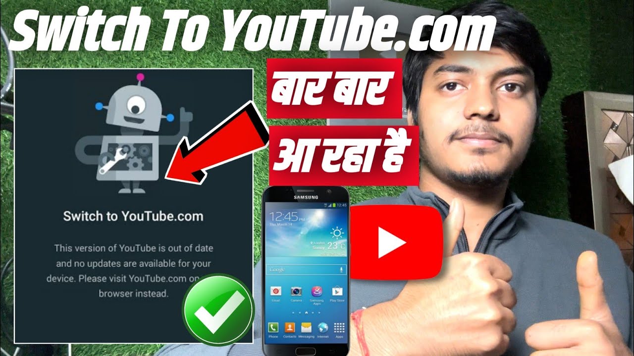 Switch To Youtube.com problem is recurring. Switch To Youtube.com problem is recurring.