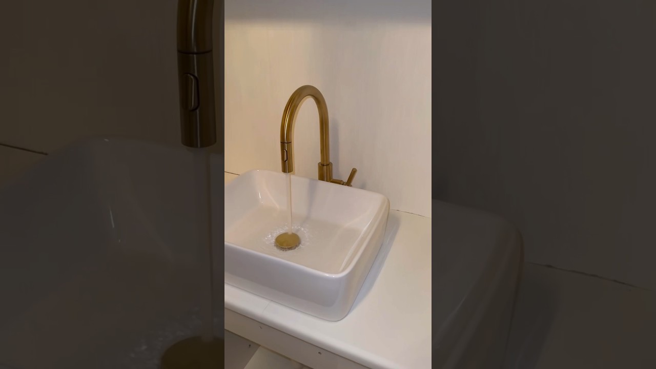 Installing a Vessel Sink and Kitchen Faucet #plumbing Installing a Vessel Sink and Kitchen Faucet #plumbing