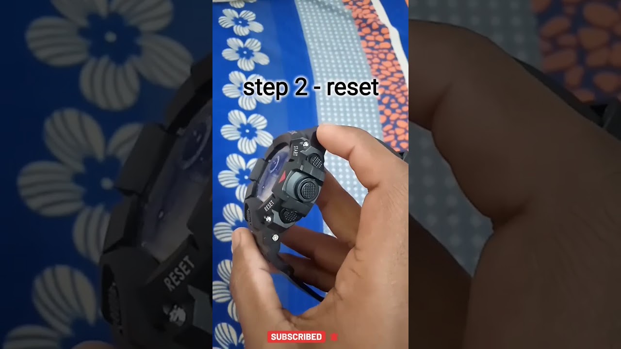 How to set Time & Date on a digital wrist watch #shorts How to set Time & Date on a digital wrist watch #shorts
