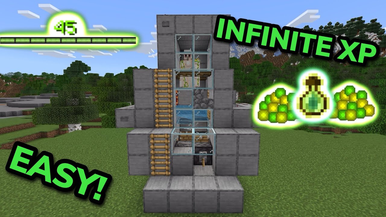EASY 1.21 XP FARM TUTORIAL in Minecraft Bedrock EASY 1.21 XP FARM TUTORIAL in Minecraft Bedrock