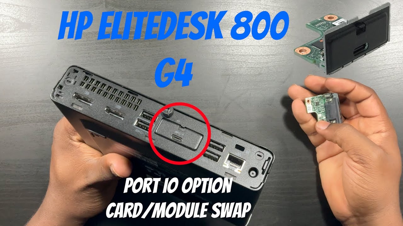How to Swap Out the Port IO Option Card/Module on HP How to Swap Out the Port IO Option Card/Module on HP
