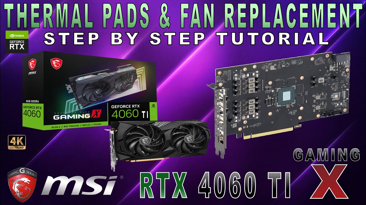 MSI RTX 4060 TI GAMING X | DISASSEMBLY | Thermal Paste & MSI RTX 4060 TI GAMING X | DISASSEMBLY | Thermal Paste &