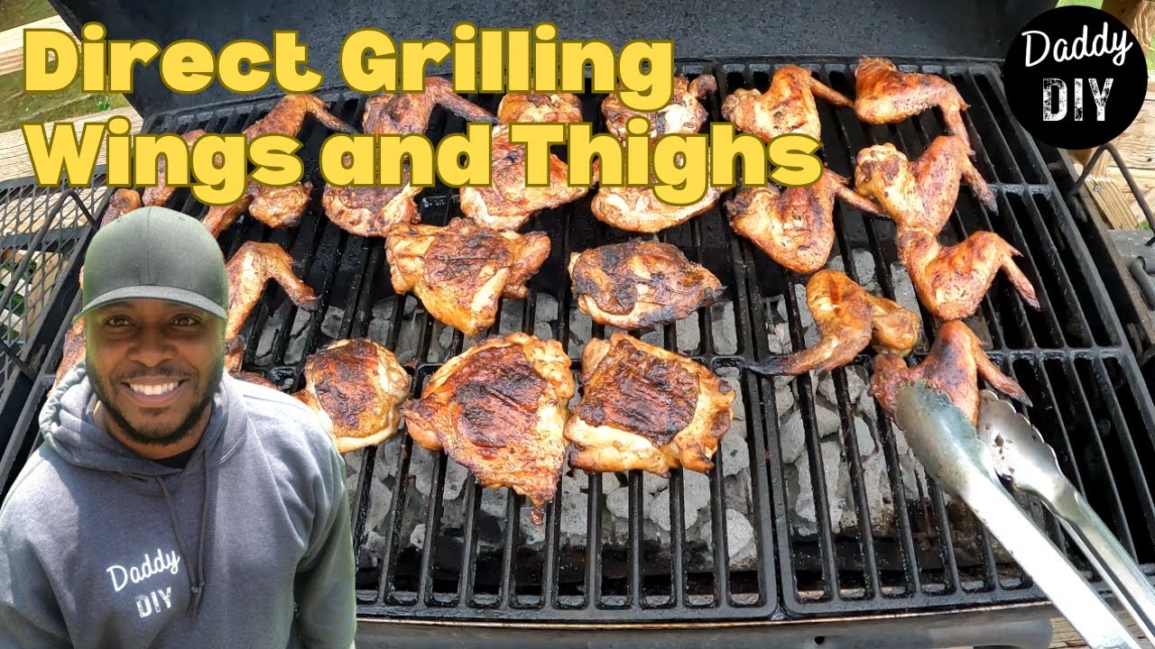 Perfectly Grilled Chicken Wings & Thighs on Charcoal | Perfectly Grilled Chicken Wings & Thighs on Charcoal |
