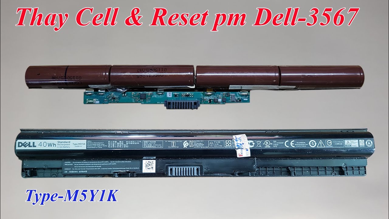HD Cell replacement and PM reset technique for Dell 3567-M5Y1K battery | HD Cell replacement and PM reset technique for Dell 3567-M5Y1K battery |