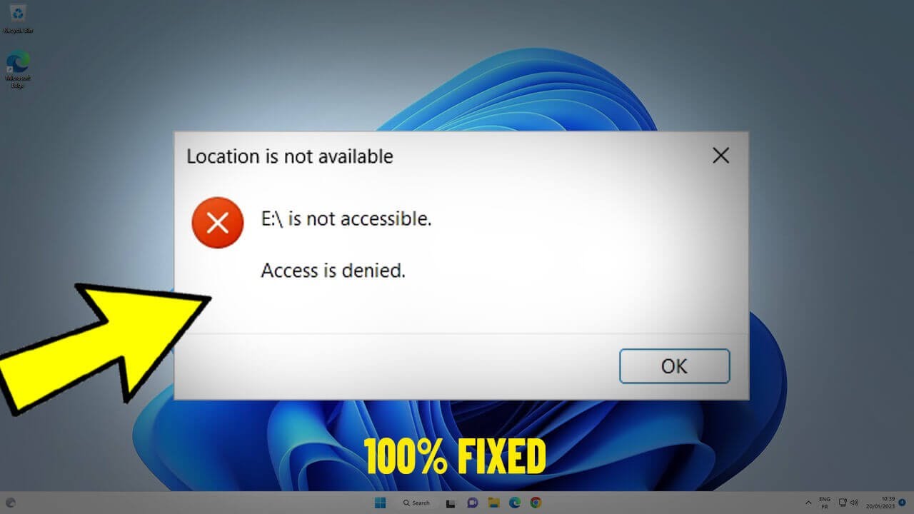 Fix Drive is Not Accessible – Access Denied Error in Fix Drive is Not Accessible – Access Denied Error in