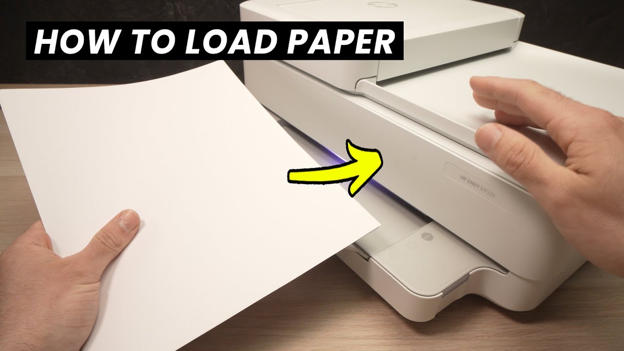 How to Load Paper in HP Envy 6400 Series Printer (6452e How to Load Paper in HP Envy 6400 Series Printer (6452e