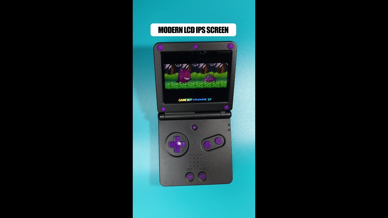 Comparing an old Nintendo GBA SP AGS-001 screen with a Comparing an old Nintendo GBA SP AGS-001 screen with a