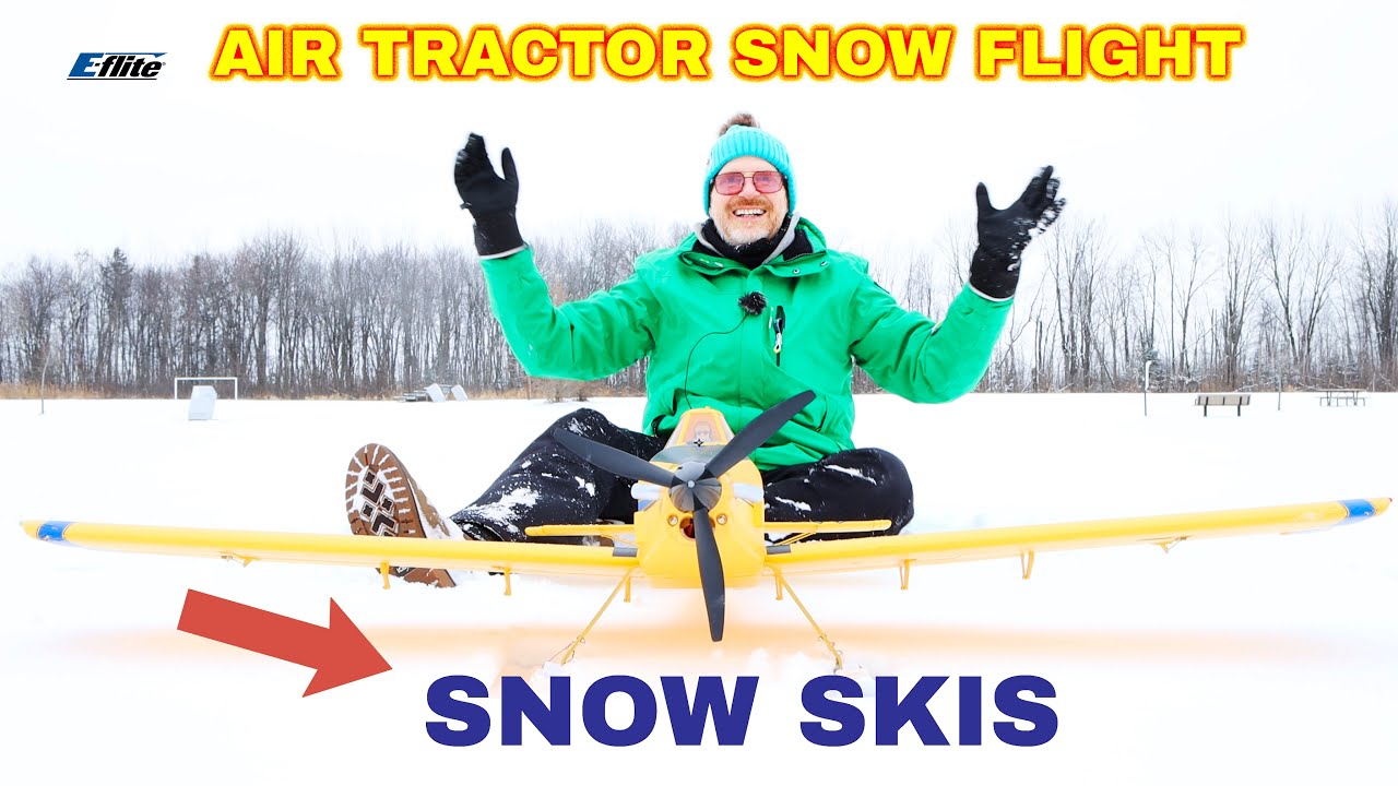 eFlite GIANT Air Tractor on SNOW SKIS is one of the eFlite GIANT Air Tractor on SNOW SKIS is one of the