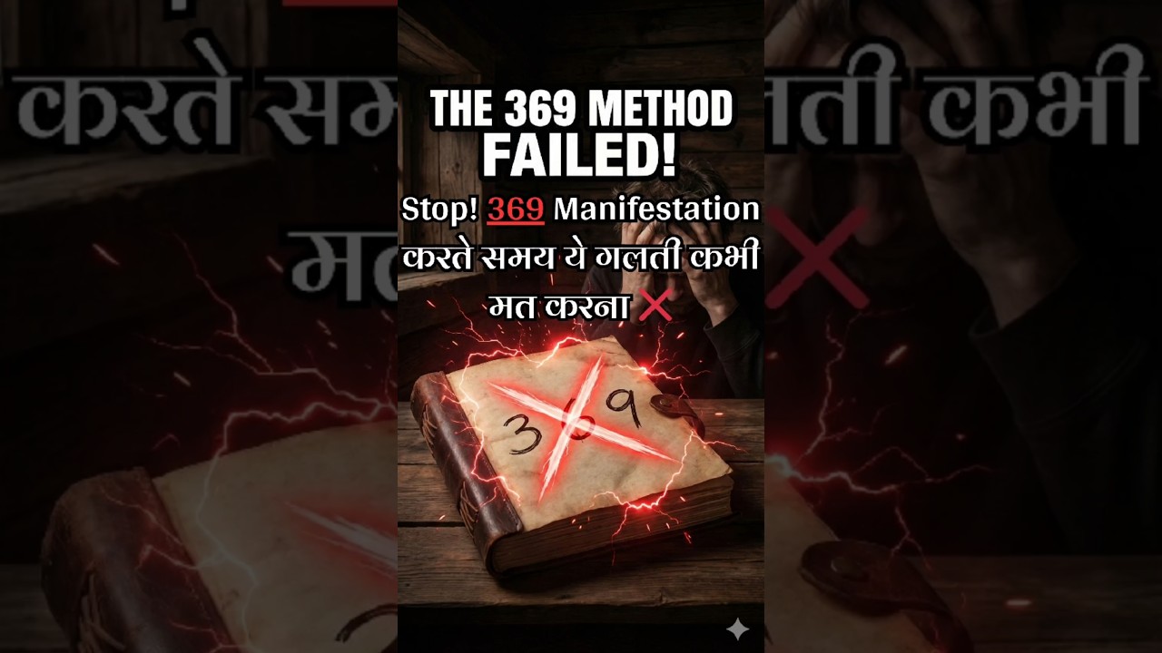 Stop! 369 Manifestation करते समय ये गलती कभी मत करना ❌ #369method #manifestation #shorts Stop! 369 Manifestation करते समय ये गलती कभी मत करना ❌ #369method #manifestation #shorts