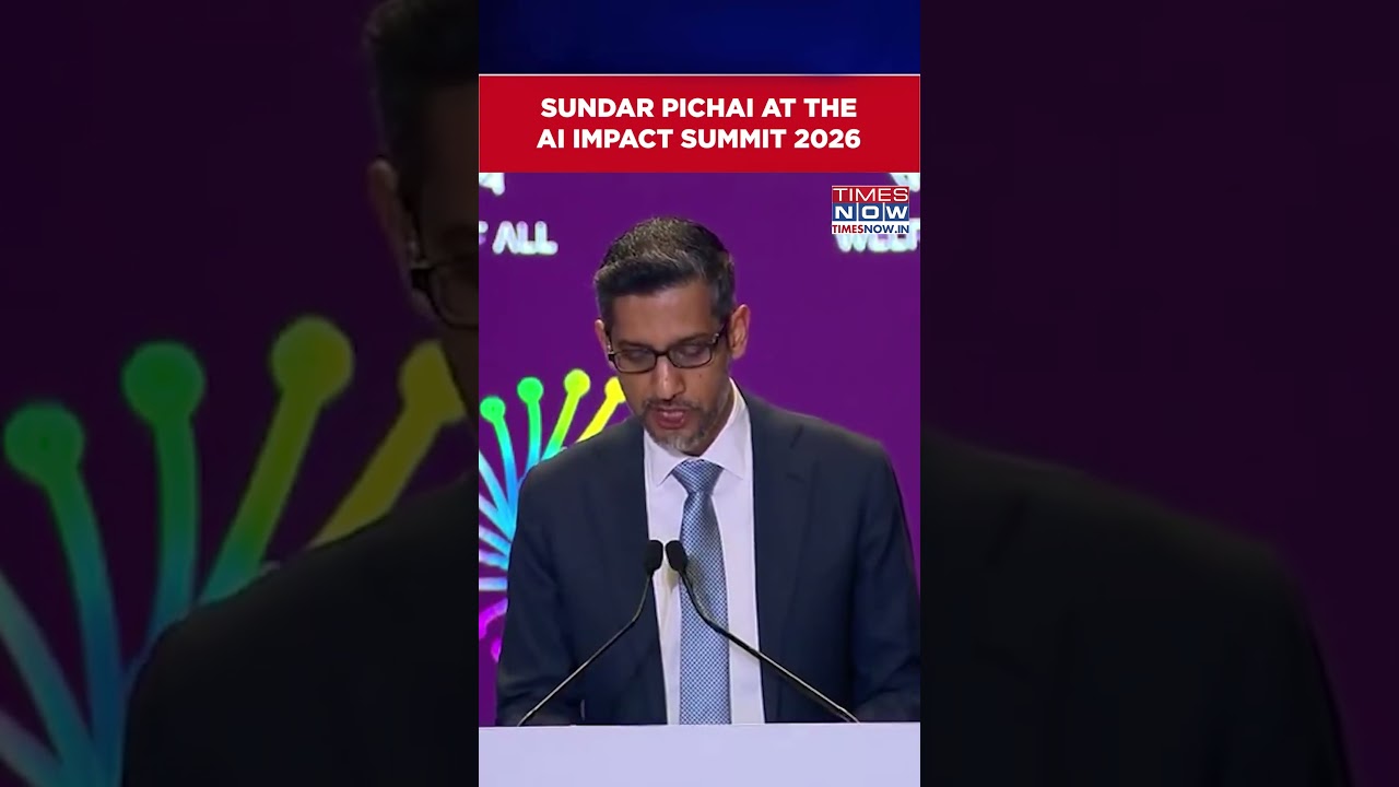 Google CEO Sundar Pichai Addresses India AI Impact Summit 2026 | Watch Video #shorts Google CEO Sundar Pichai Addresses India AI Impact Summit 2026 | Watch Video #shorts