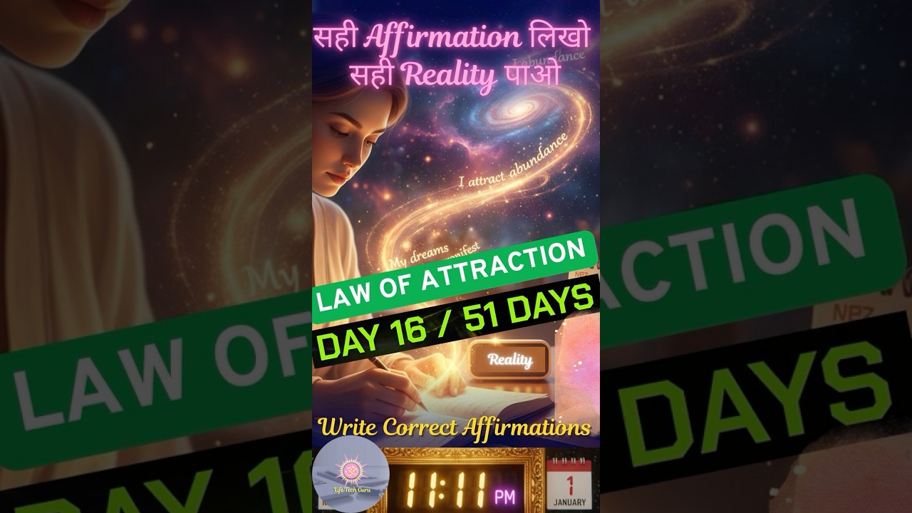Write Correct Affirmations – सही Affirmation लिखो, सही Reality पाओ | Day 16/51 – Manifest in 51 Days Write Correct Affirmations – सही Affirmation लिखो, सही Reality पाओ | Day 16/51 – Manifest in 51 Days