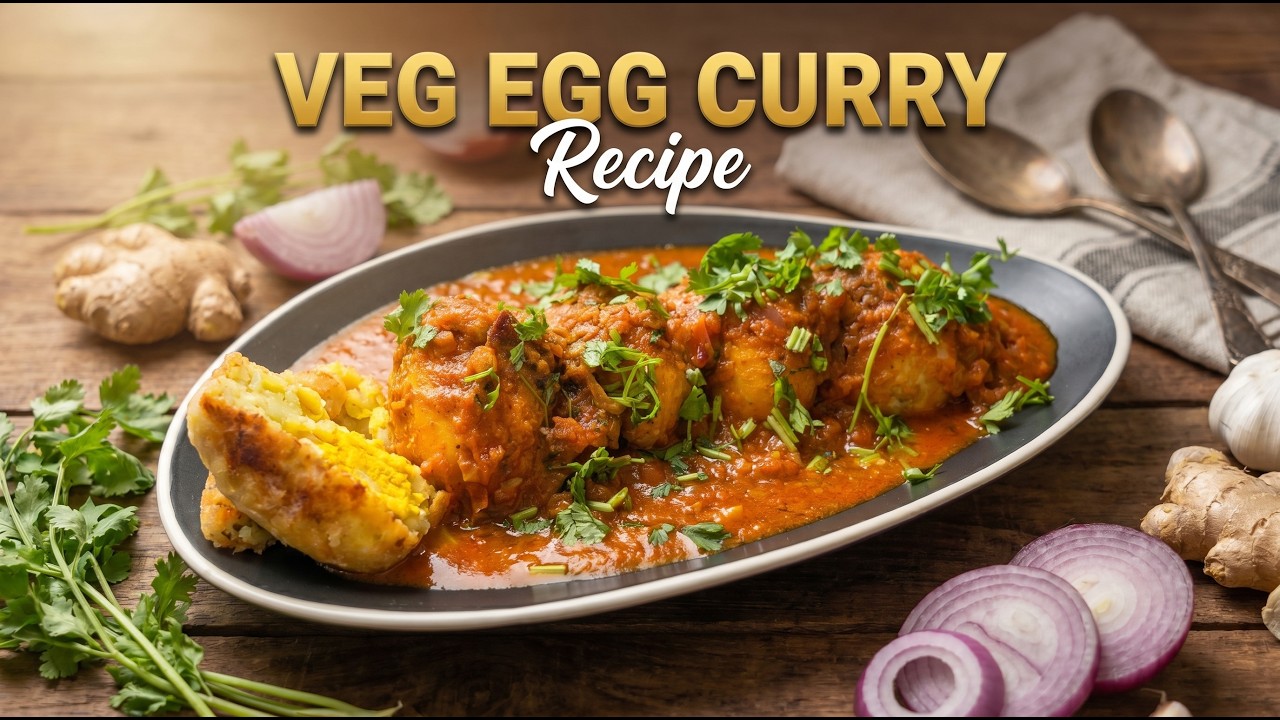 Veg Egg Curry Recipe | No Real Eggs, But Tastes Exactly Like Egg Curry! Veg Egg Curry Recipe | No Real Eggs, But Tastes Exactly Like Egg Curry!