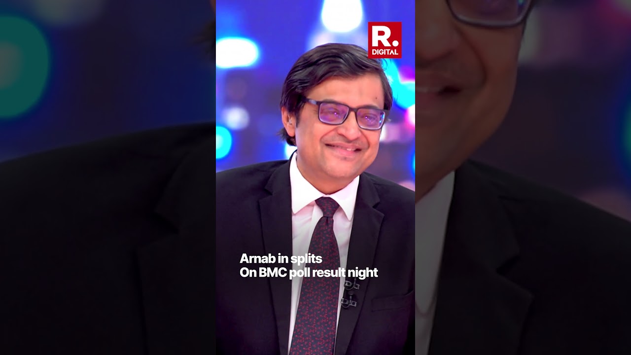 Arnab in Splits: On BMC Poll Result Night Arnab in Splits: On BMC Poll Result Night