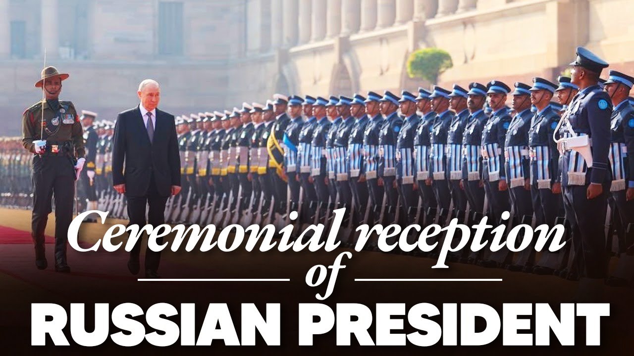 LIVE: PM Modi at ceremonial reception of Russian President Putin at Rashtrapati Bhavan LIVE: PM Modi at ceremonial reception of Russian President Putin at Rashtrapati Bhavan