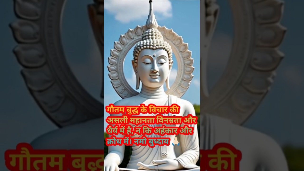 गौतम बुद्ध के विचार की असली महानता विनम्रता और धैर्य में है | #positivevibes #हर दिन एक सीख गौतम बुद्ध के विचार की असली महानता विनम्रता और धैर्य में है | #positivevibes #हर दिन एक सीख