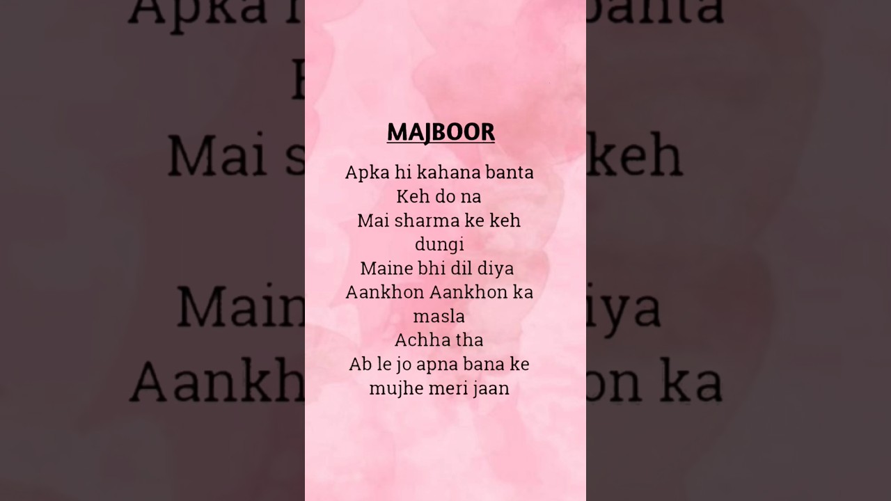 Majboor | Heart Touching Hindi Song 2026 | Sad Love Story | Emotional Track Majboor | Heart Touching Hindi Song 2026 | Sad Love Story | Emotional Track