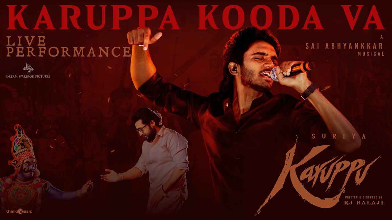 Karuppa Kooda Va – Live Performance | Suriya’s Karuppu | RJ Balaji | @SaiAbhyankkar| VM Mahalingam Karuppa Kooda Va – Live Performance | Suriya’s Karuppu | RJ Balaji | @SaiAbhyankkar| VM Mahalingam