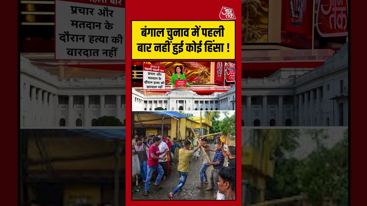 Bengal Election में पहली बार नहीं हुई कोई हिंसा ! #aajtak #shorts #viralvideo #bengalelection2026 Bengal Election में पहली बार नहीं हुई कोई हिंसा ! #aajtak #shorts #viralvideo #bengalelection2026