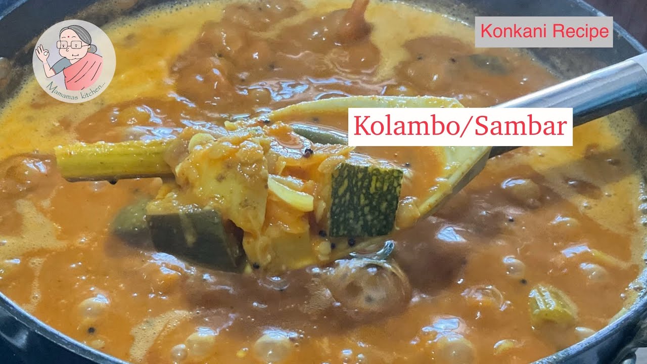 Kolombo | Konkani Style Sambar | Kolambo (Sambar) | Temple Style Vegetable Sambar | Kolmbo Gsb Style Kolombo | Konkani Style Sambar | Kolambo (Sambar) | Temple Style Vegetable Sambar | Kolmbo Gsb Style