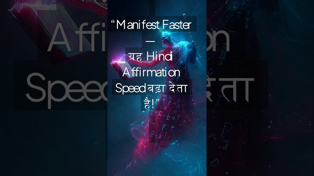 Manifest Faster — यह Hindi Affirmation Speed बढ़ा देता है! Manifest Faster — यह Hindi Affirmation Speed बढ़ा देता है!