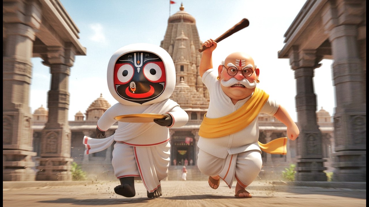 पुजारी जगन्नाथ जी के पीछे दौड़ा 😱 | Jagannath Ji Al Cartoon Katha पुजारी जगन्नाथ जी के पीछे दौड़ा 😱 | Jagannath Ji Al Cartoon Katha