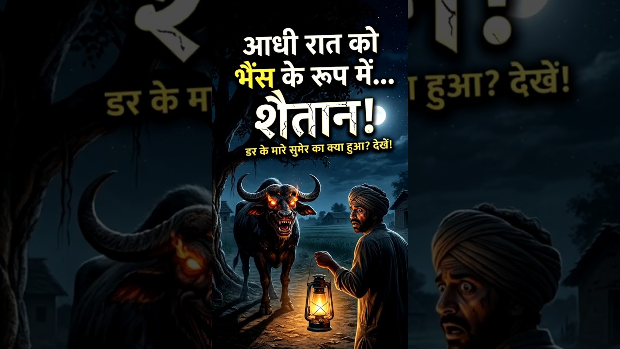 आधी रात को भैंस नहीं, यमराज खड़ा था! 😱🔥 #Shorts #HorrorStory #reellife #storymirror #storygram आधी रात को भैंस नहीं, यमराज खड़ा था! 😱🔥 #Shorts #HorrorStory #reellife #storymirror #storygram