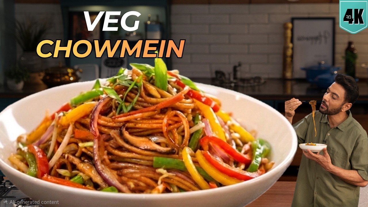 Street Style Veg Chowmein | आसान चाउमीन घर पर | easy Chowmein recipe | Chef Ranveer Brar Street Style Veg Chowmein | आसान चाउमीन घर पर | easy Chowmein recipe | Chef Ranveer Brar