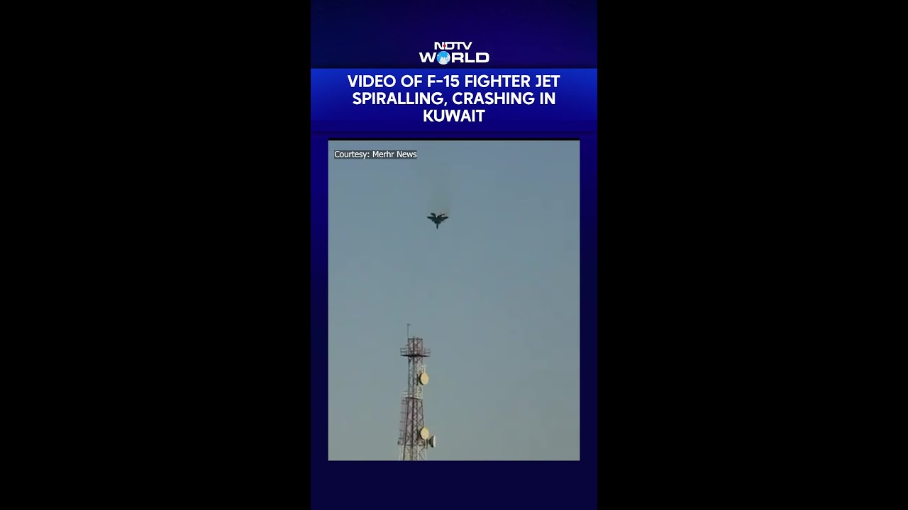 Iran Shares Video Of F-15 Fighter Jet Spiralling, Crashing In Kuwait Iran Shares Video Of F-15 Fighter Jet Spiralling, Crashing In Kuwait