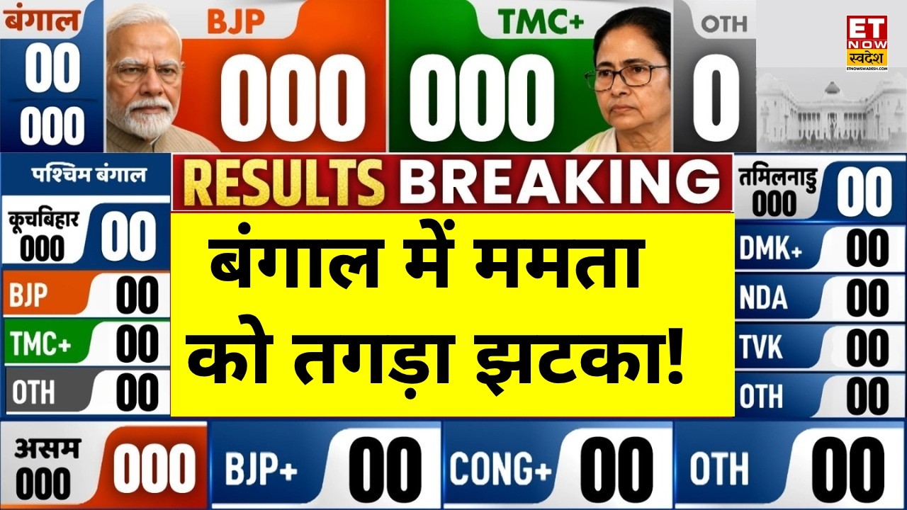 Assembly Election Results 2026 LIVE: Bengal, Assam, Tamil Nadu Results | Breaking News | 04 May Assembly Election Results 2026 LIVE: Bengal, Assam, Tamil Nadu Results | Breaking News | 04 May