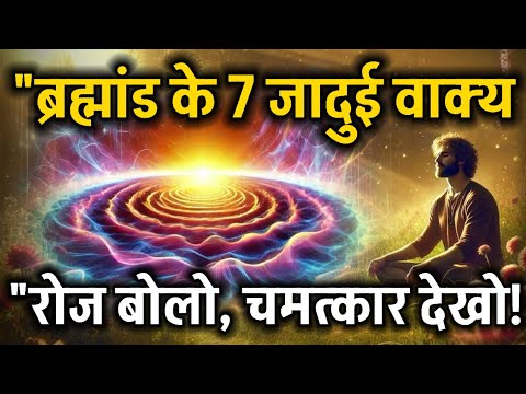 “ब्रह्मांड को आकर्षित करने के 7 चमत्कारी वाक्य | Manifestation Hindi | Spiritual Success #universe “ब्रह्मांड को आकर्षित करने के 7 चमत्कारी वाक्य | Manifestation Hindi | Spiritual Success #universe
