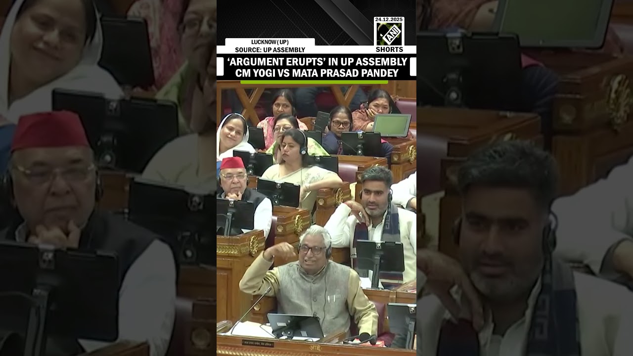 Watch Heated argument between CM Yogi and SP’s Mata Prasad Pandey in UP Assembly Watch Heated argument between CM Yogi and SP’s Mata Prasad Pandey in UP Assembly