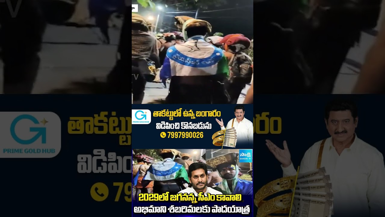 2029లో జగనన్న సీఎం కావాలి | Ayyappa Devote Sabarimala Yatra With YS Jagan Flag | Sakshi TV 2029లో జగనన్న సీఎం కావాలి | Ayyappa Devote Sabarimala Yatra With YS Jagan Flag | Sakshi TV