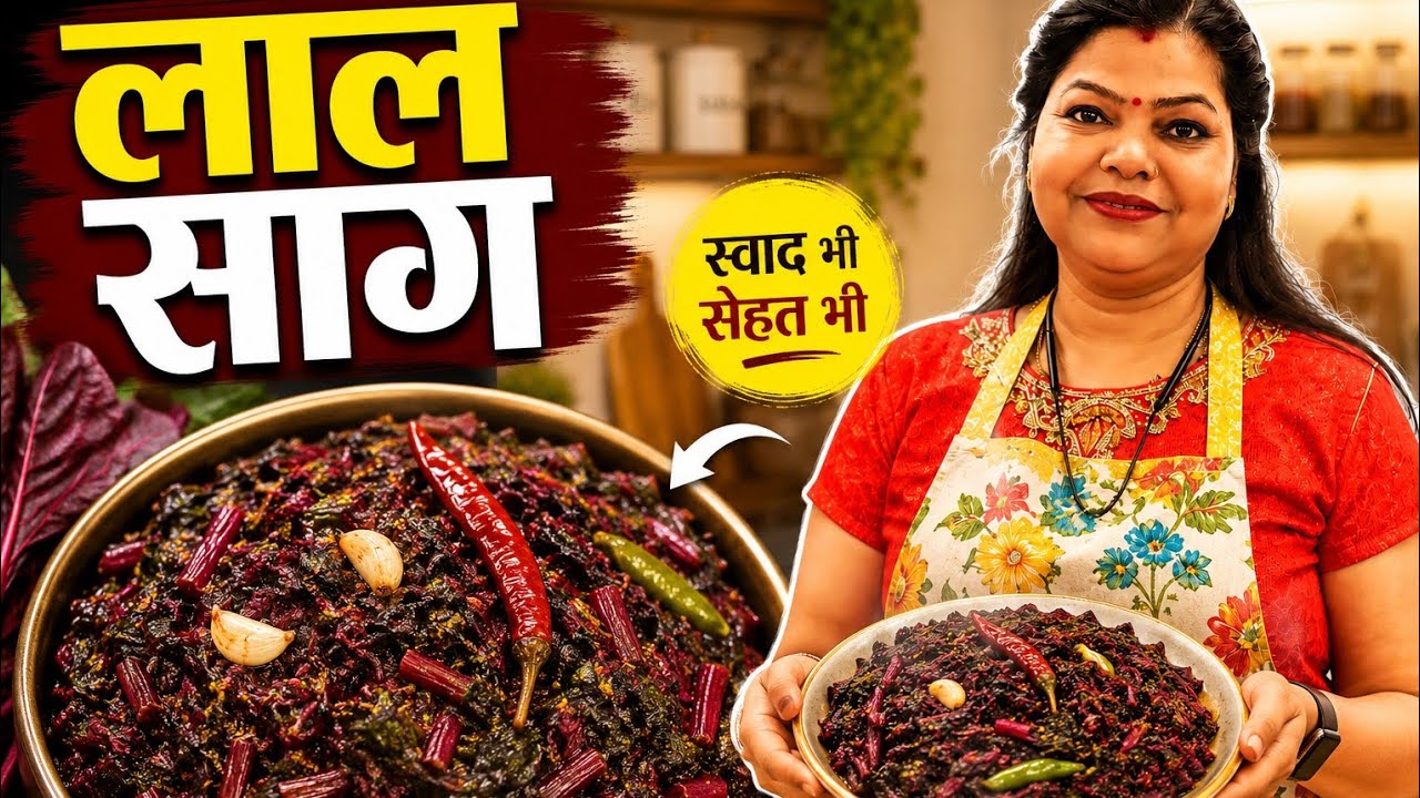 Easy Lal Saag Recipe at Home | Healthy Red Spinach Curry #easyrecipes Easy Lal Saag Recipe at Home | Healthy Red Spinach Curry #easyrecipes