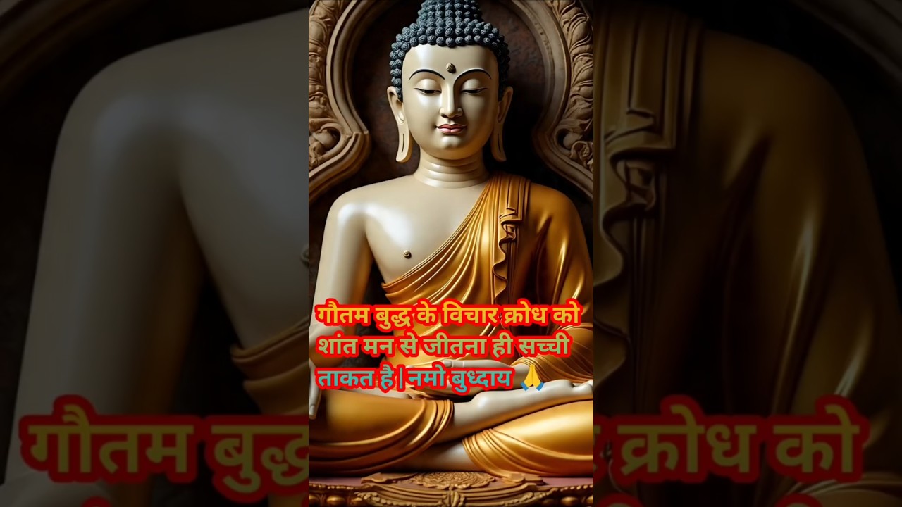 गौतम बुद्ध के विचार की क्रौध को शांत मन से जीतना ही सच्ची ताकत है || #हर दिन एक सीख # positivevibes गौतम बुद्ध के विचार की क्रौध को शांत मन से जीतना ही सच्ची ताकत है || #हर दिन एक सीख # positivevibes