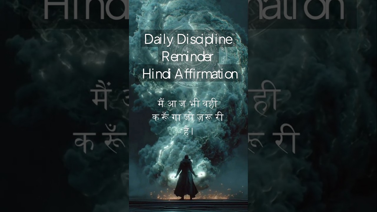 Daily Discipline Reminder | Hindi Affirmation #dailyreminder #disciplineaffirmation #hindishorts Daily Discipline Reminder | Hindi Affirmation #dailyreminder #disciplineaffirmation #hindishorts