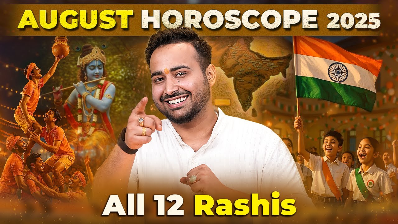 August Horoscope 2025 | अगस्त राशिफल: मेष से लेकर मीन राशि का राशिफल एवं उपाय | Astro Arun Pandit August Horoscope 2025 | अगस्त राशिफल: मेष से लेकर मीन राशि का राशिफल एवं उपाय | Astro Arun Pandit