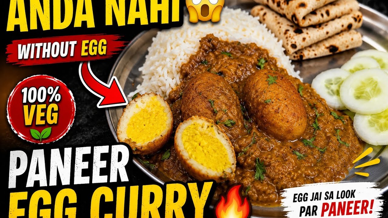 Anda Nahi!Paneer Egg Curry|100% Veg Egg Curry Recipe/ Egg Jaisa Look Paneer Curry|Without Egg Recipe Anda Nahi!Paneer Egg Curry|100% Veg Egg Curry Recipe/ Egg Jaisa Look Paneer Curry|Without Egg Recipe