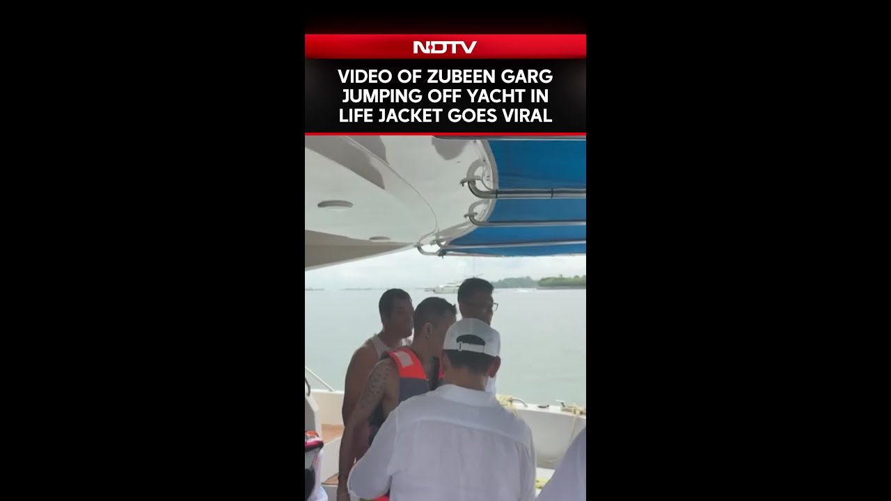 Video Of Singer Zubeen Garg Jumping Off Yacht In Life Jacket Goes Viral After He Dies In Accident Video Of Singer Zubeen Garg Jumping Off Yacht In Life Jacket Goes Viral After He Dies In Accident