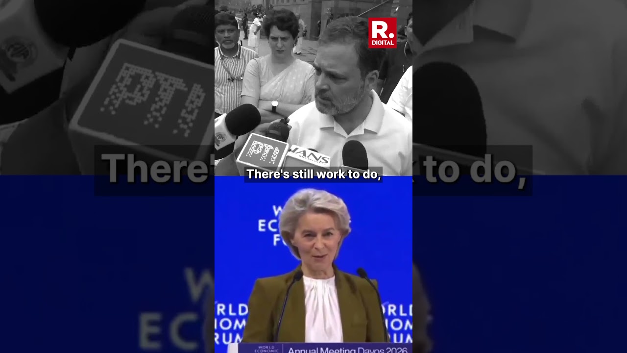EU Chief Ursula von Praises India’s Growth Amid Rahul Gandhi’s Dead Economy Remark EU Chief Ursula von Praises India’s Growth Amid Rahul Gandhi’s Dead Economy Remark