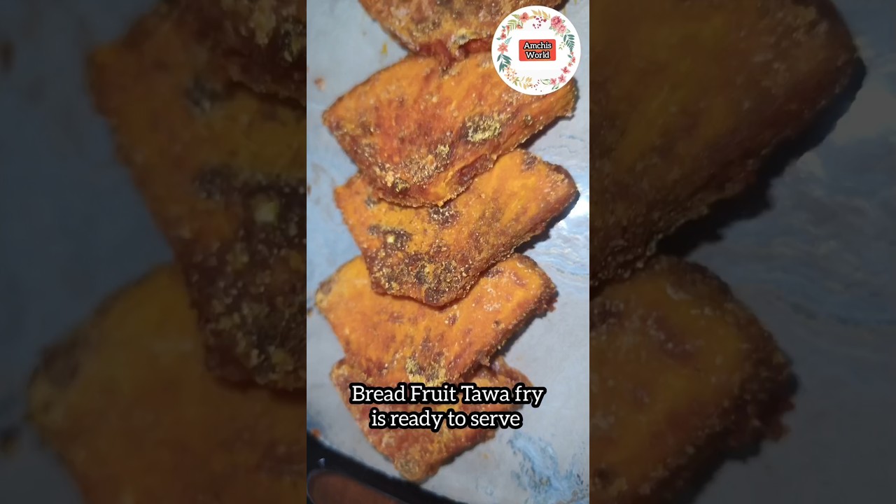 Breadfruit Tawa Fry Recipe/ Jeev Kadgi Fry #trending #gsb Breadfruit Tawa Fry Recipe/ Jeev Kadgi Fry #trending #gsb